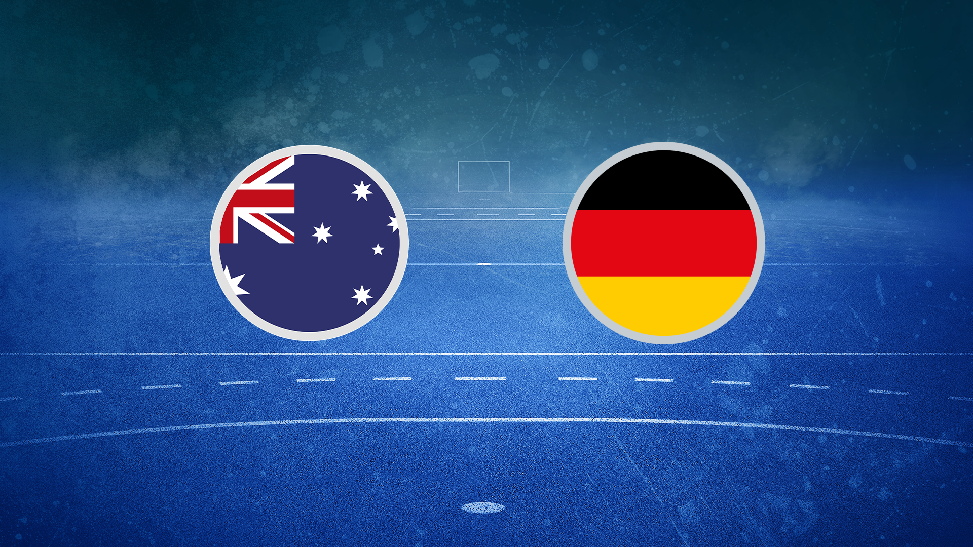 Die Flagge von Australien und Deutschland